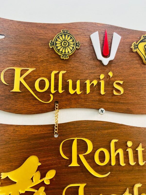 166ba2fa-b817-4aa6-b99e-e293538011c2-pichi lord venkateswara themed name board - Bubbly Decors
