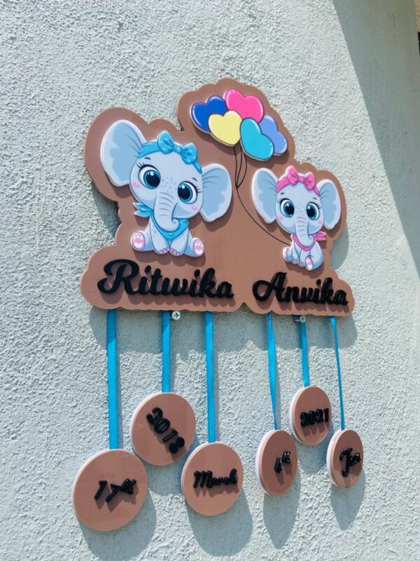 3723e062-2577-4666-99c3-9bad936032d3-pichi baby details frame two elephants themed - Bubbly Decors