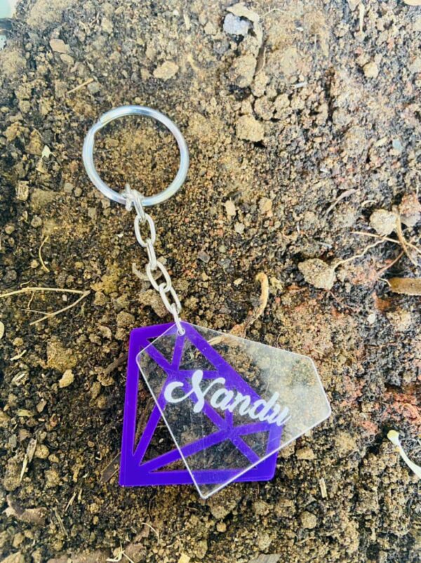 69b861f0-b031-4ebb-9a9c-4f33d14c1948-pichi keychain diamond shaped name - Bubbly Decors