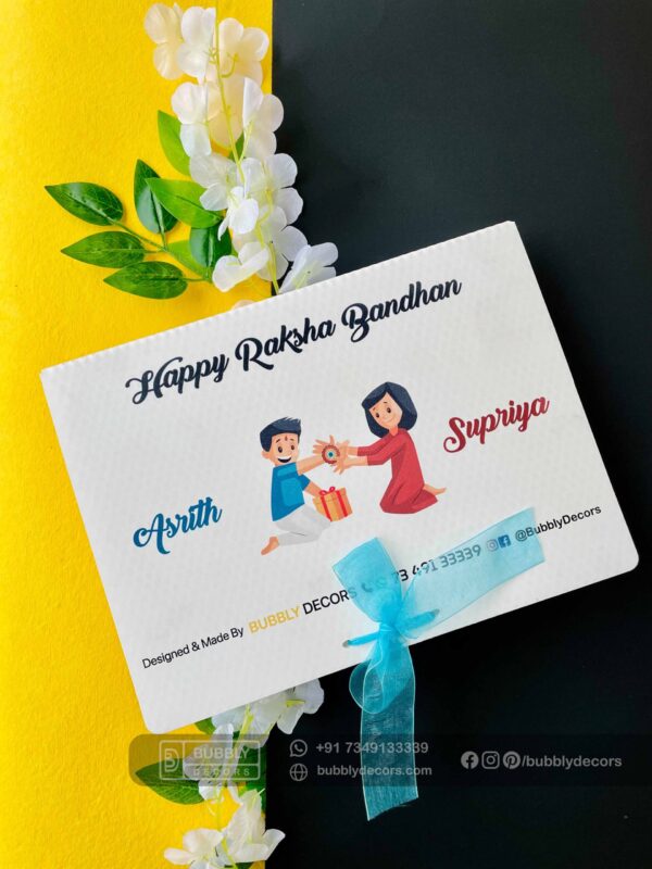FullSizeRender Kiddo name plates Rakhi combo - Bubbly Decors