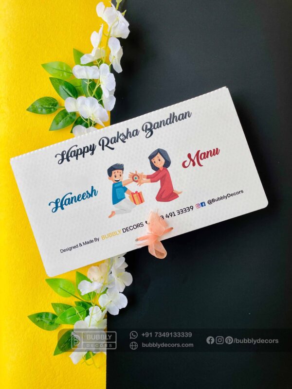 FullSizeRender_1 Bro Frame Rakhi combo - Bubbly Decors