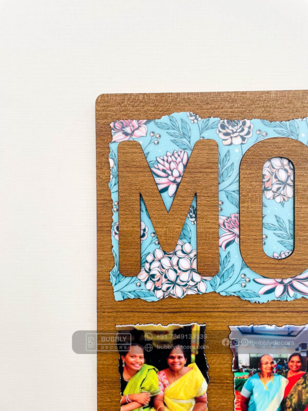 FullSizeRender_100 Mom wood photo frame - Bubbly Decors