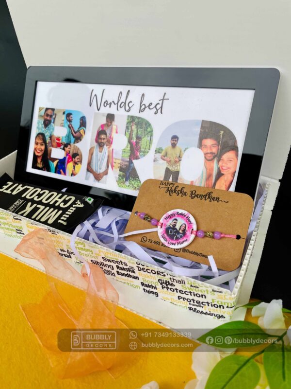 FullSizeRender_13 Bro Frame Rakhi combo - Bubbly Decors
