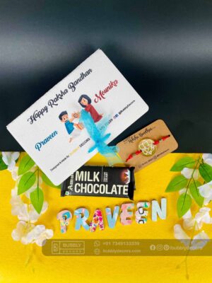 FullSizeRender_22 Alphabets magnets Rakhi Combo Hamper - Bubbly Decors