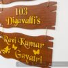 FullSizeRender_77 Name board wood 3 steps Venkateswara theme - Bubbly Decors