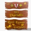 FullSizeRender_78 Name board wood 3 steps Venkateswara theme - Bubbly Decors