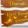 FullSizeRender_89 Name board wood 3 steps Venkateswara theme - Bubbly Decors