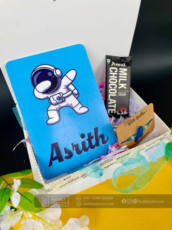 FullSizeRender_9 Kiddo name plates Rakhi combo - Bubbly Decors
