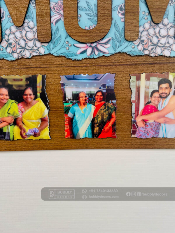 FullSizeRender_99 Mom wood photo frame - Bubbly Decors