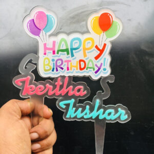 IMG-20190817-WA0000 Birthday cake topper for twins - Bubbly Decors