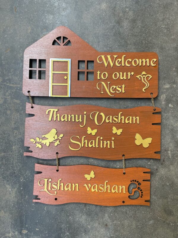 IMG_0041-pichi name board welcome nest - Bubbly Decors