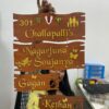 IMG_0362-pichi lord venkateswara themed name board - Bubbly Decors