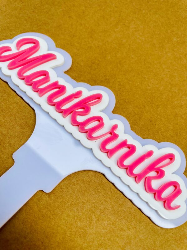 IMG_1105-pichi name cake topper white and pink - Bubbly Decors