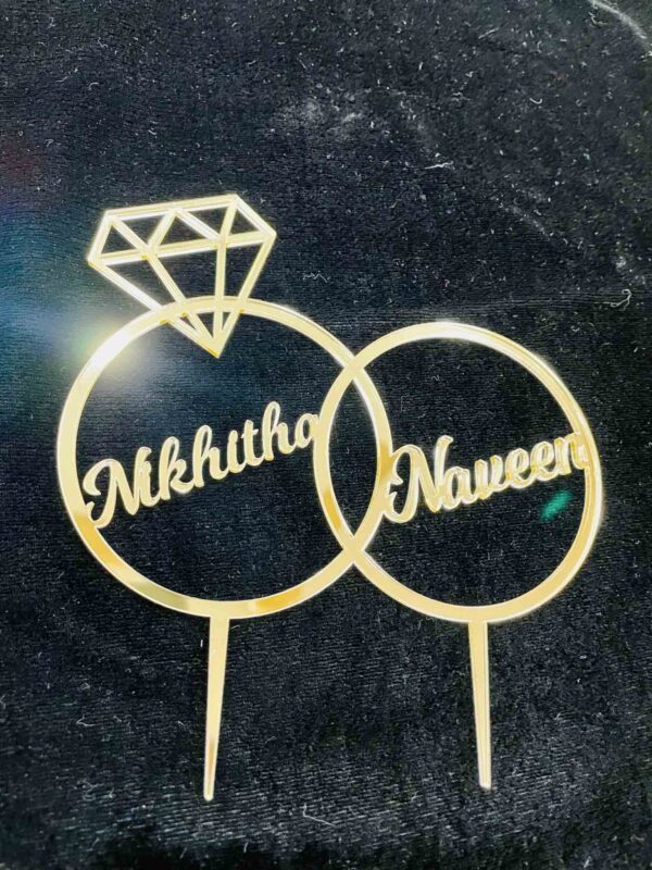 IMG_1294 Cake topper couple ring - Bubbly Decors