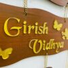 IMG_1479-pichi lord venkateswara themed name board - Bubbly Decors