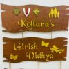 IMG_1482-pichi lord venkateswara themed name board - Bubbly Decors