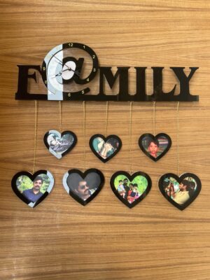 IMG_1518-pichi wall clock with photos family - Bubbly Decors