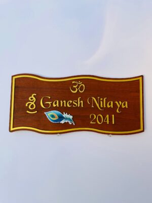 IMG_1857-pichi krishna theme name board - Bubbly Decors