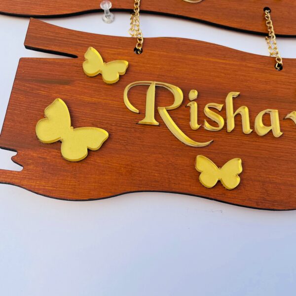 IMG_1879-pichi Wooden name board 2 step - Bubbly Decors