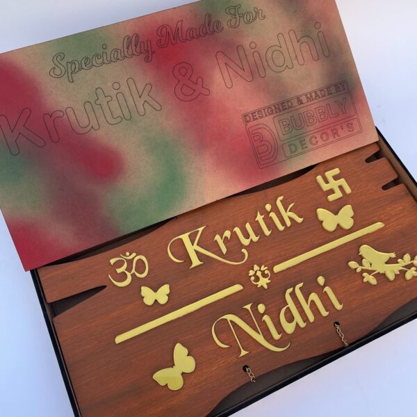 IMG_1890-pichi Wooden name board 2 step - Bubbly Decors