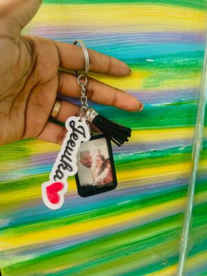 IMG_2358 Name photo frame keychain - Bubbly Decors