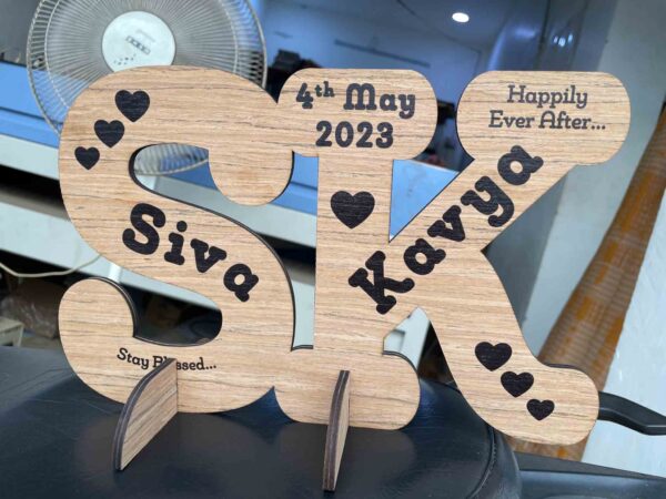 IMG_2364 Wooden logo for couples - Bubbly Decors