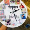 IMG_2366 Wall clock with photos and message - Bubbly Decors