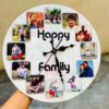 IMG_2367 Wall clock with photos and message - Bubbly Decors