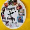 IMG_2370 Wall clock with photos and message - Bubbly Decors