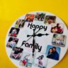 IMG_2375 Wall clock with photos and message - Bubbly Decors