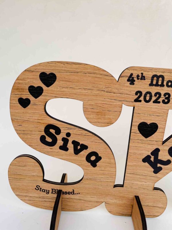 IMG_2379 Wooden logo for couples - Bubbly Decors