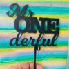 Mr ONEderful cake topper - Bubbly Decors