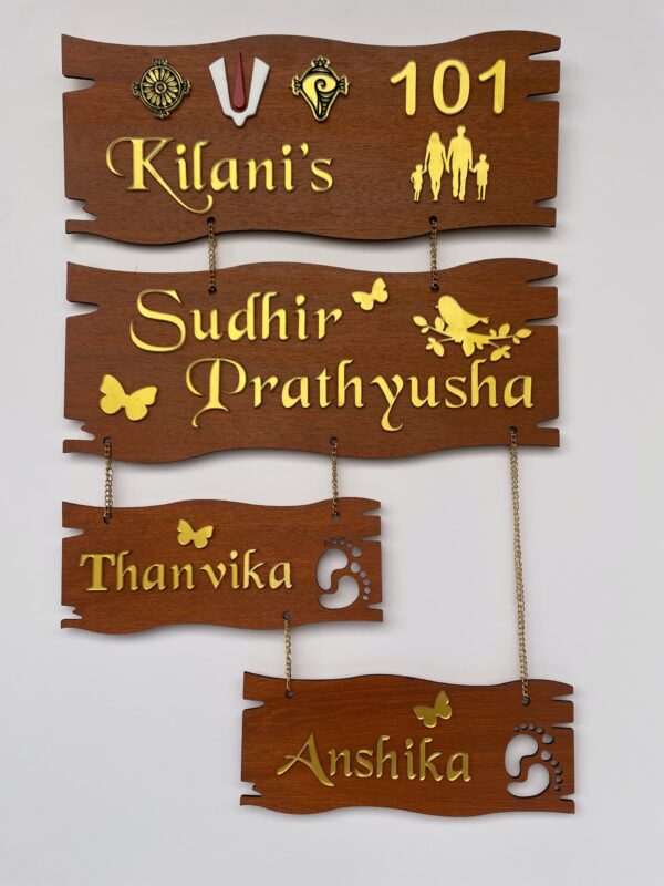 IMG_2609-pichi lord venkateswara themed name board - Bubbly Decors