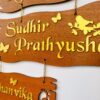 IMG_2615-pichi_9f377ee3-974c-4bf9-bc4d-9cd75c14a27d lord venkateswara themed name board - Bubbly Decors