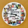 IMG_2840-pichi Wall clock with photos and message - Bubbly Decors