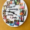IMG_2842-pichi Wall clock with photos and message - Bubbly Decors