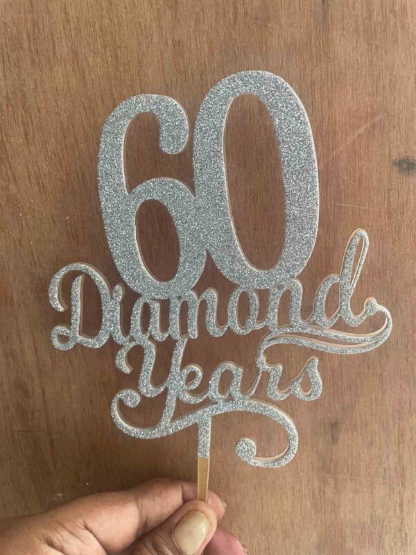 IMG_2852 Diamond years cake topper - Bubbly Decors