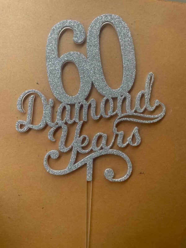 IMG_2853 Diamond years cake topper - Bubbly Decors