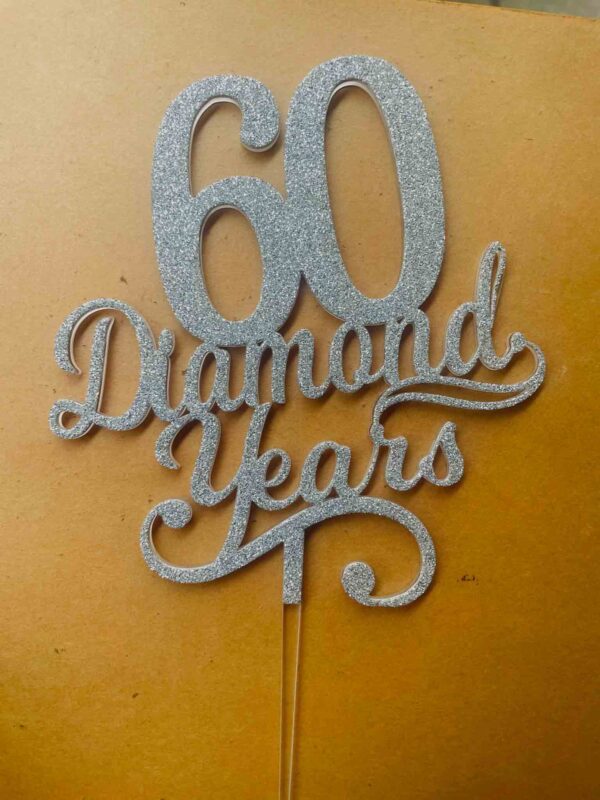 IMG_2854 Diamond years cake topper - Bubbly Decors