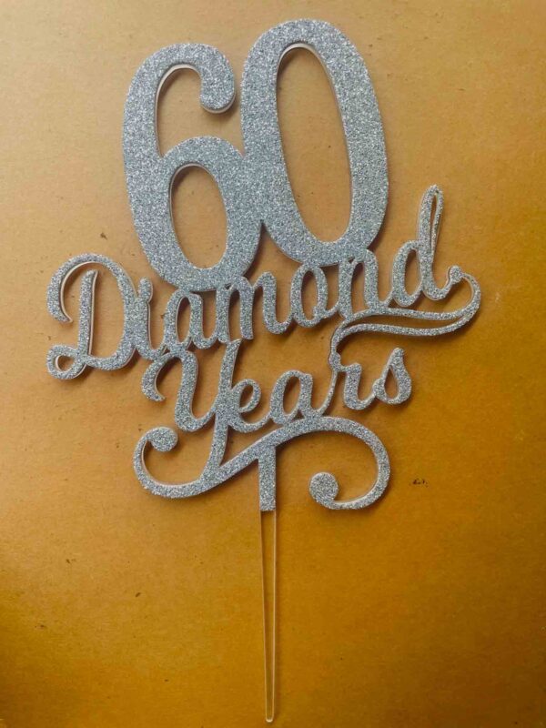 IMG_2855 Diamond years cake topper - Bubbly Decors