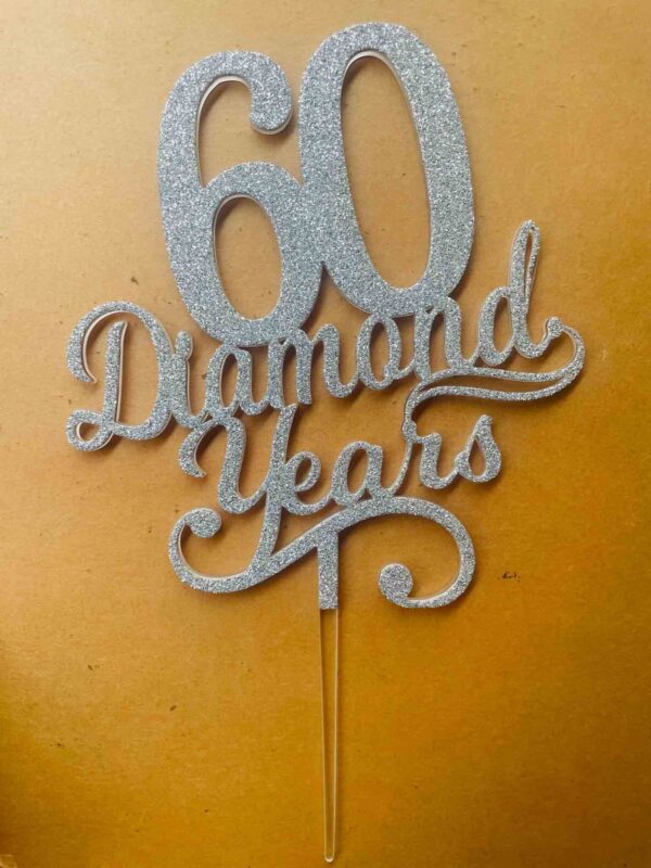 IMG_2856 Diamond years cake topper - Bubbly Decors