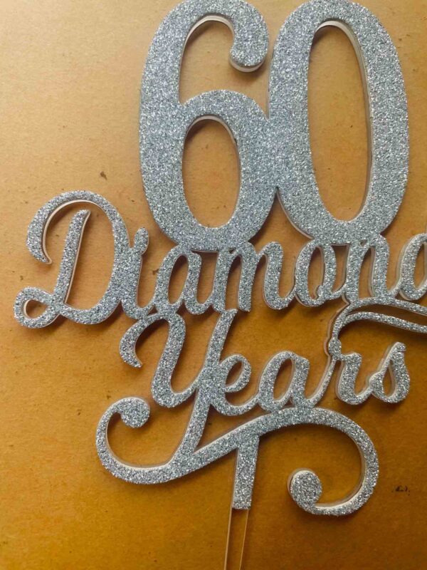 IMG_2857 Diamond years cake topper - Bubbly Decors