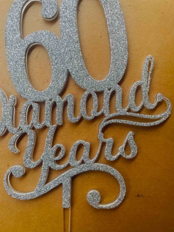 IMG_2858 Diamond years cake topper - Bubbly Decors