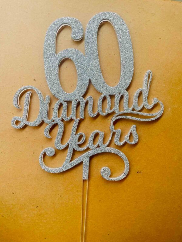 IMG_2859 Diamond years cake topper - Bubbly Decors