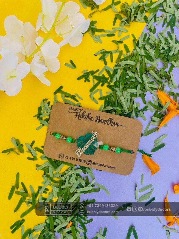 IMG_3092_1 Leaf Rakhi - Bubbly Decors