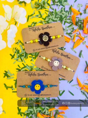 Alphabets magnets Rakhi Combo Hamper - Bubbly Decors