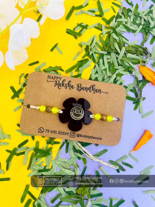 IMG_3107_1 Flower Smiley Rakhi - Bubbly Decors