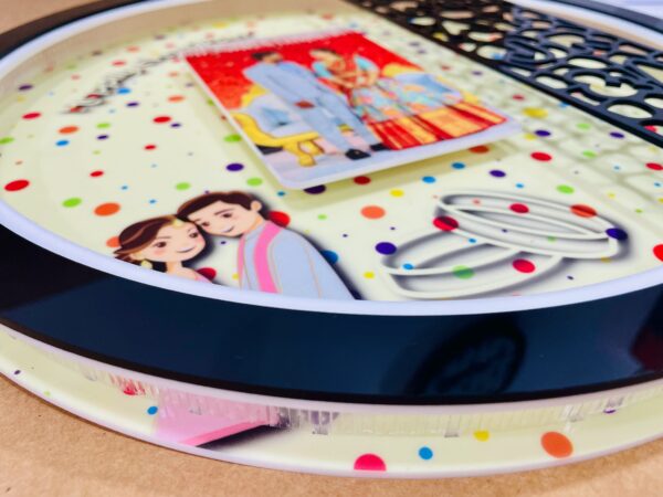IMG_3116-pichi Pattern Round frame with photo and name - Bubbly Decors