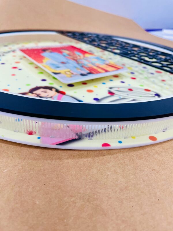 IMG_3117-pichi Pattern Round frame with photo and name - Bubbly Decors