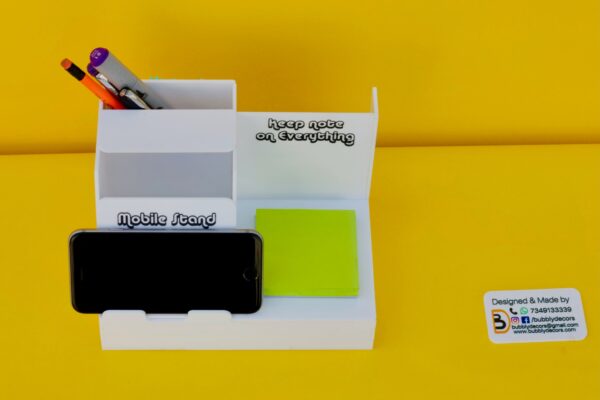 IMG_3139 Desk organizer with Mobile stand - Bubbly Decors
